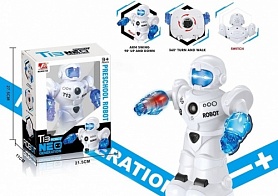 Робот арт. 2629-T13A На батар. с оружием свет, звук в кор. 28*22*11