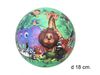 Мяч резин. арт. 001/25172-1 Джунгли в сетке_