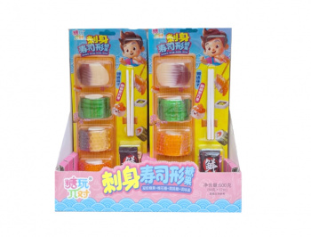 Мармелад арт. 834024/834017 Набор "Суши" Маршмеллоу с шипучкой 50 г 12 шт. в кор.*'