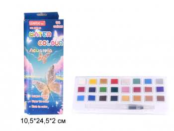 кц_Краски акварельные арт. WB-5050-24 Набор 24 цвета в синей кор. кц_Краски акварельные арт. WB-5050-24 Набор 24 цвета в синей кор.