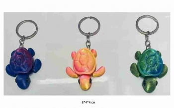 Брелок 3Д арт. 805170 Черепаха подвижный цвета микс в пак.