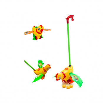 Каталка арт. 986-2 Курица с ручкой + 3 яйца в пак._ Каталка арт. 986-2 Курица с ручкой + 3 яйца в пак._