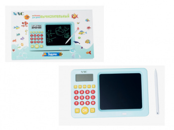 Планшет для рисования арт. CQ-DN-7 C калькулятором, цвета микс, USB, в кор.=