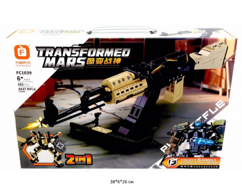 Конструктор арт. FC1039 Автомат АК-47 трансформер 382 дет. в кор._