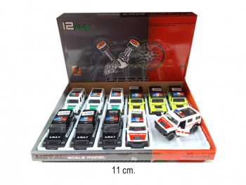 Модель металл. арт. 4332C Спецслужбы в ассортименте инерц. 11 см (12 шт.) шоубокс=