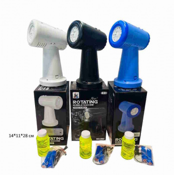 Генератор арт. 582 Цвета микс на батар. свет, мыльные пузыри в кор.•