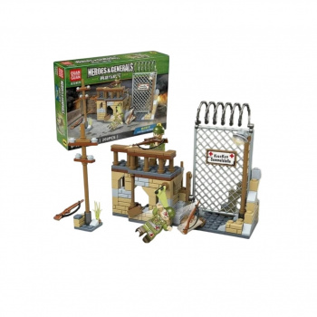 Конструктор арт. 100095-4 Военнная техника Крепость 208 дет. в кор._