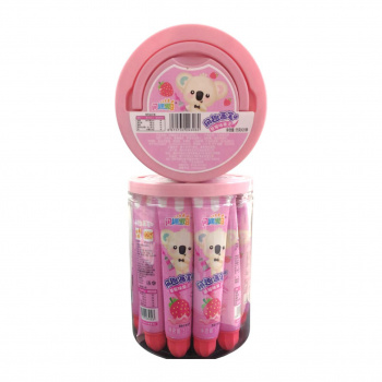 Конфета арт. 293060/293053 Жидкая "Клубника" 55 г в тюбике 20 шт. в банке*