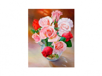 Картина по номерам арт. RAS20748 Букет роз в вазе 20*30 в кор. Картина по номерам арт. RAS20748 Букет роз в вазе 20*30 в кор.