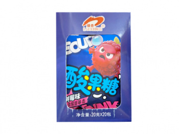 Конфета арт. 102149 Кислая "Малина" 20 г 20 шт. в кор.'