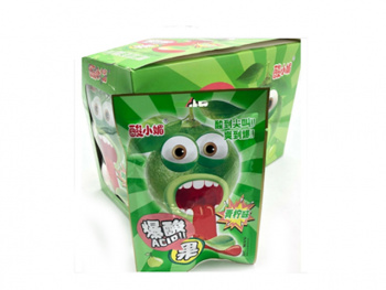 Конфета арт. 950185-1/950178-1 Кислая "Лайм" 24 г 20 шт. в зеленой кор.,;