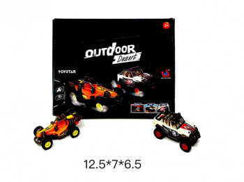 Машина на батар. арт. 666-18PA Вездеход в ассортименте свет, звук (12 шт.) шоубокс_