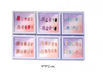 Набор для маникюра арт. HR131-1-209/ZX-116 Ногти накладные ассорти 1шт. в кор. (12шт.) упаковка