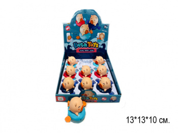 Зав. водоплавающие арт. HN1666-2 Свинка резин. на плоту (9 шт.) шоубокс•