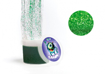 Слайм "Стекло" с зелеными блёстками, 90 гр