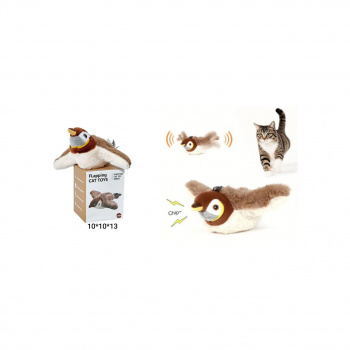 Птичка арт. JC003 Игрушка для кошек (движение, звук) USB в кор._ Птичка арт. JC003 Игрушка для кошек (движение, звук) USB в кор._
