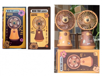 Вентилятор арт. JQK23-805 Капибара мини в ассортименте в кор.