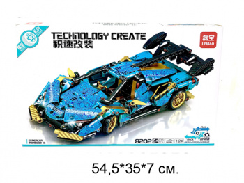 Конструктор арт. 8202 Автомобиль 620 дет. в кор._•/24 шт./