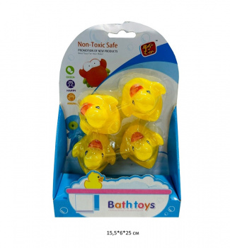 Игрушка резиновая арт. TL820 Утка Набор 4 шт. в кор.• Игрушка резиновая арт. TL820 Утка Набор 4 шт. в кор.•