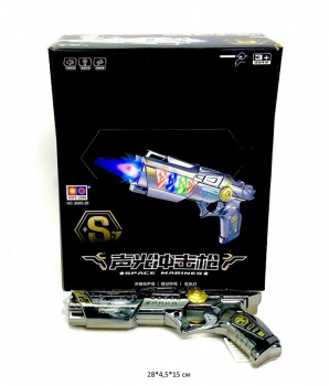 Оружие арт. 999S-2B Пистолет на батар. свет, звук (8 шт.) шоубокс_