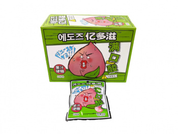 Конфета арт. 640084-1 Жевательная кислая "Персик" 22 г 20 шт. зеленая кор.;*