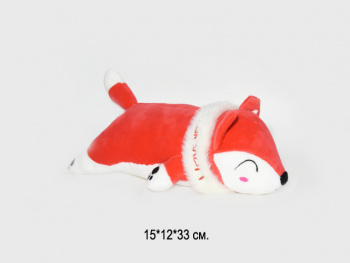 им Обнимашка арт. 14320-2-209 Лиса оранжевая закрытые глаза 33 см в пак.