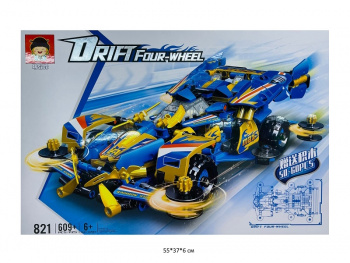 Конструктор арт. 821 Автомобиль 609 дет. в кор.• Конструктор арт. 821 Автомобиль 609 дет. в кор.•