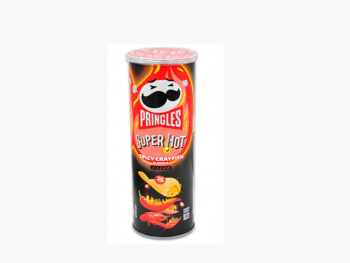 Чипсы арт. 300761 Pringles острый рак 110 г в черной банке,* Чипсы арт. 300761 Pringles острый рак 110 г в черной банке,*