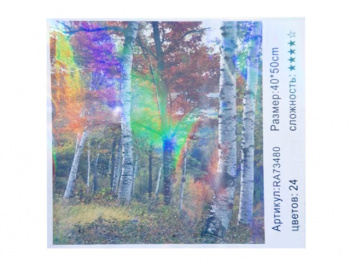 Картина по номерам арт. RA73480 Березовая роща 40*50 в кор. Картина по номерам арт. RA73480 Березовая роща 40*50 в кор.