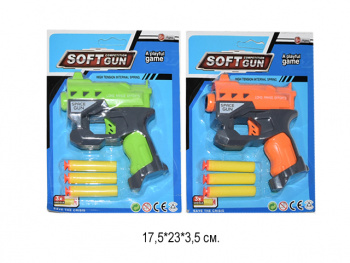 Оружие арт. 826-16 Бластер с мягкими пулями на листе=_/216 шт./ Оружие арт. 826-16 Бластер с мягкими пулями на листе=_/216 шт./