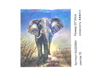 Картина по номерам арт. RAS20904 Слон 20*30 в кор. Картина по номерам арт. RAS20904 Слон 20*30 в кор.