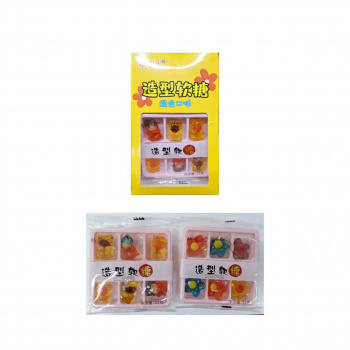 Мармелад арт. 800616 Фруктовый 3D-фигурки ассорти 22 г 20 шт. в кор.#