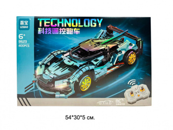 Конструктор арт. 8623 Автомобиль на р/у 400 дет. в кор.•~