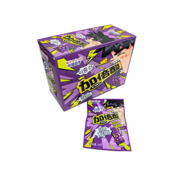 Конфета арт. 640046-2 Кислая "Виноград" 20 г 20 шт. в фиолетовой кор.'#*