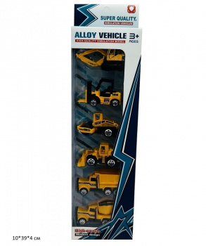 Набор машин арт. 589-22 Строительная техника металл 6 шт. в кор.•