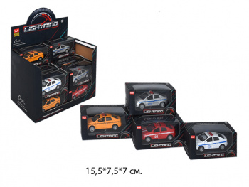 Модель металл. арт. 7402 Спецтехника в ассортим. 1 шт. в кор._(18 шт.) шоубокс