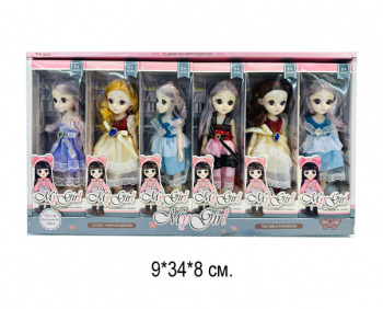 Кукла арт. 1028/XZ1028 Шарнирная в ассортименте в кор.• Кукла арт. 1028/XZ1028 Шарнирная в ассортименте в кор.•