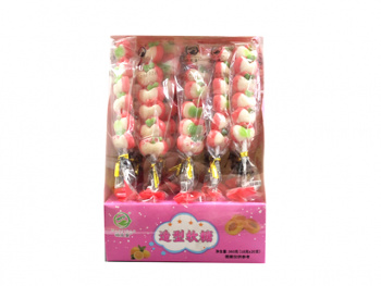 Мармелад арт. 170912-5 Фигурки "Яблоки" 18 г на палочке 20 шт. в кор.*