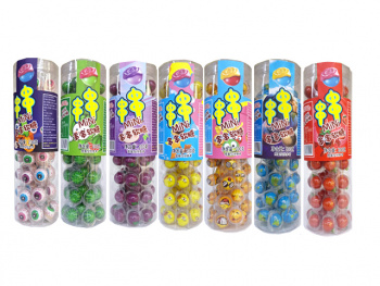 Конфета арт. 791151 Жевательная Мини на блистере 8 шт. 200 г в ассортименте в пластик. банке*