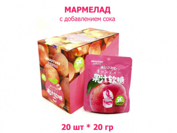 Мармелад арт. 508701/508596 Персик 20 г 20 шт. в кор.;#